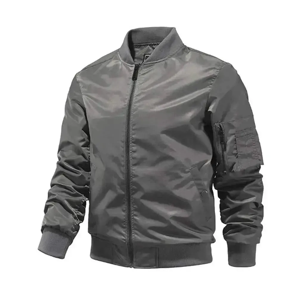 Elegant Spring Bomber Jacket for Men and Women