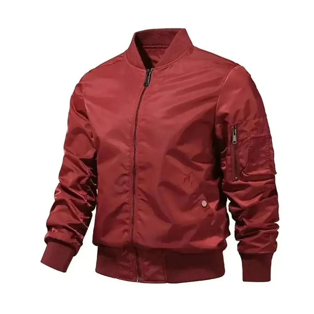 Elegant Spring Bomber Jacket for Men and Women