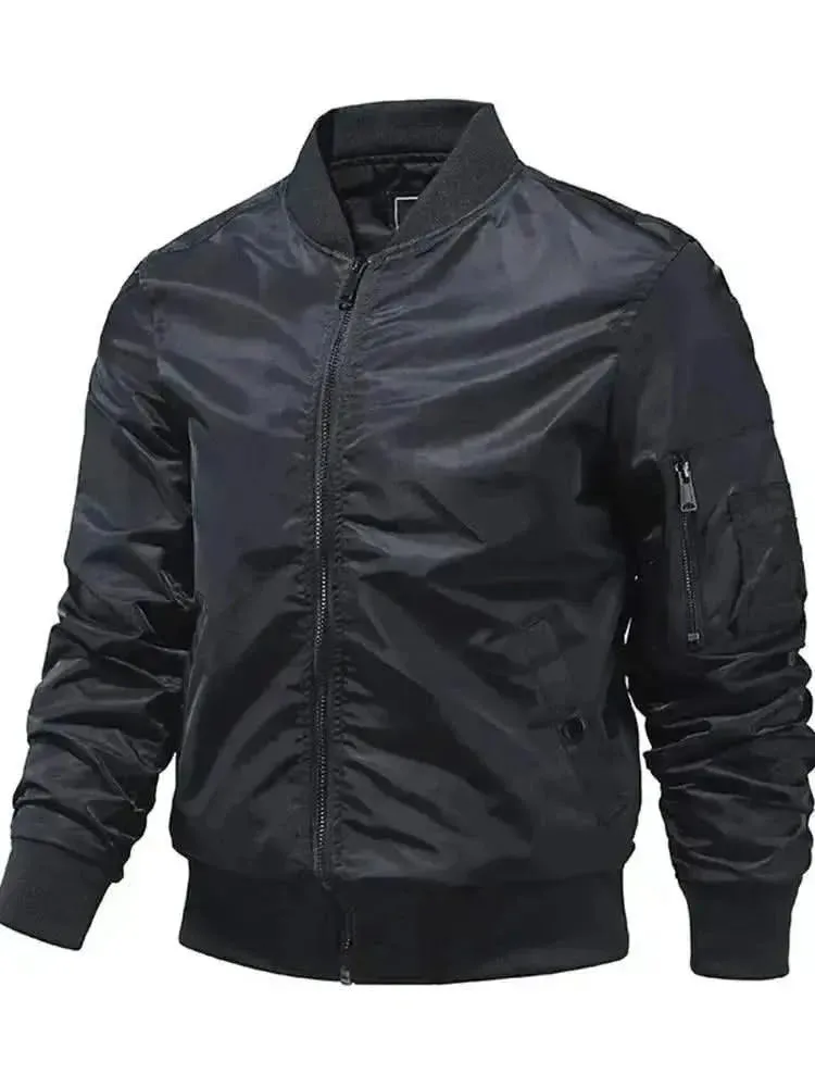 Elegant Spring Bomber Jacket for Men and Women