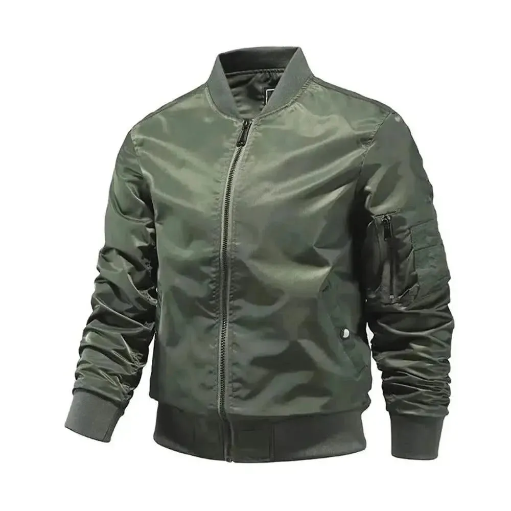 Elegant Spring Bomber Jacket for Men and Women