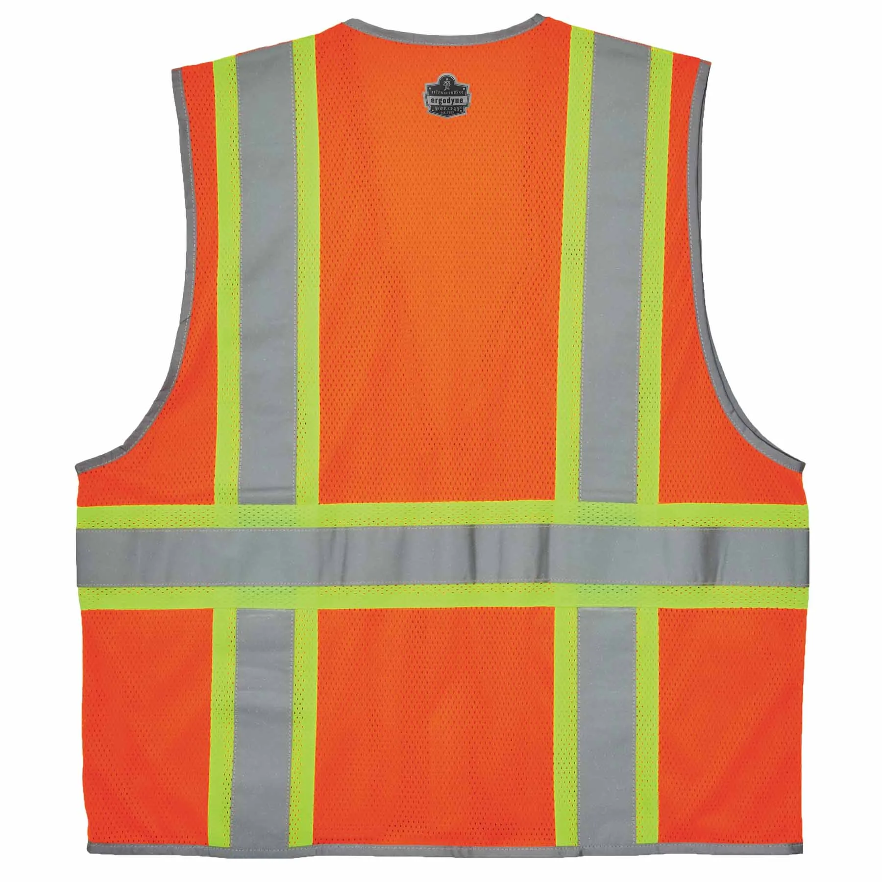 Ergodyne 24577 8246Z-S 3XL Orange Class 2 Two-Tone Mesh Vest - Single Size