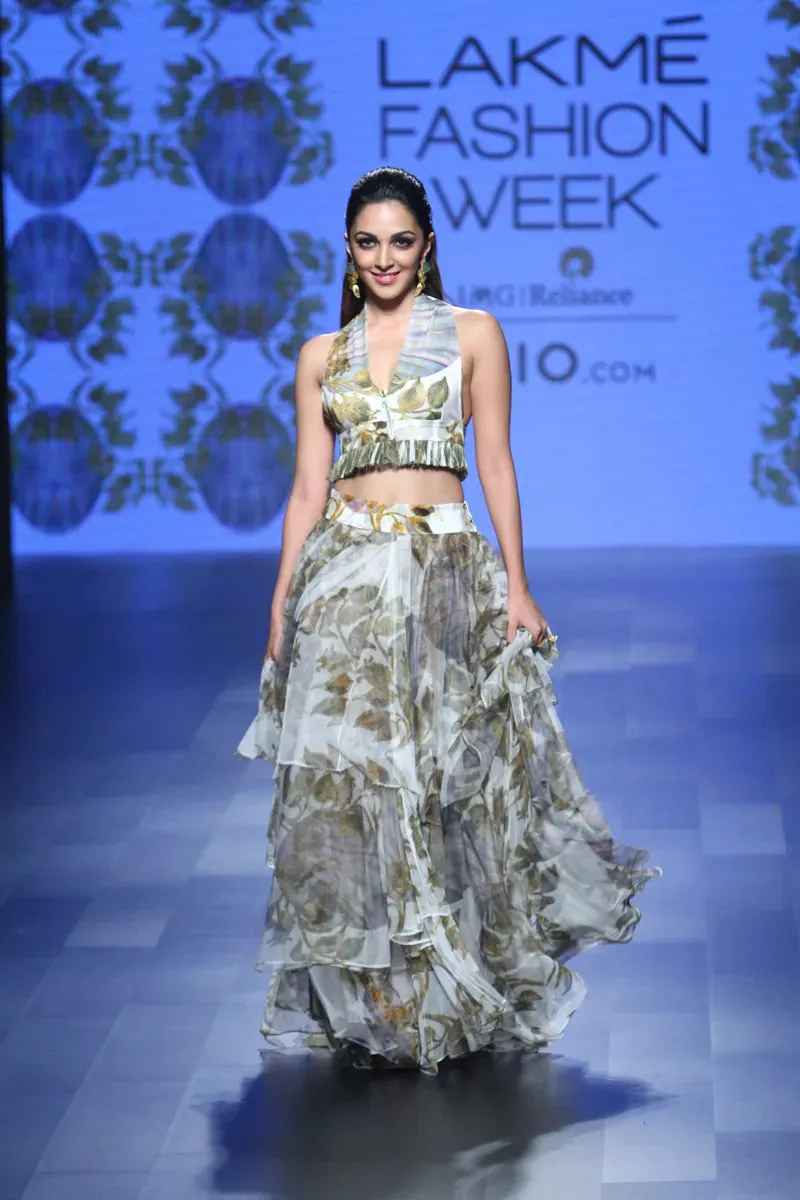 Faberge Egg Print Lehenga Set