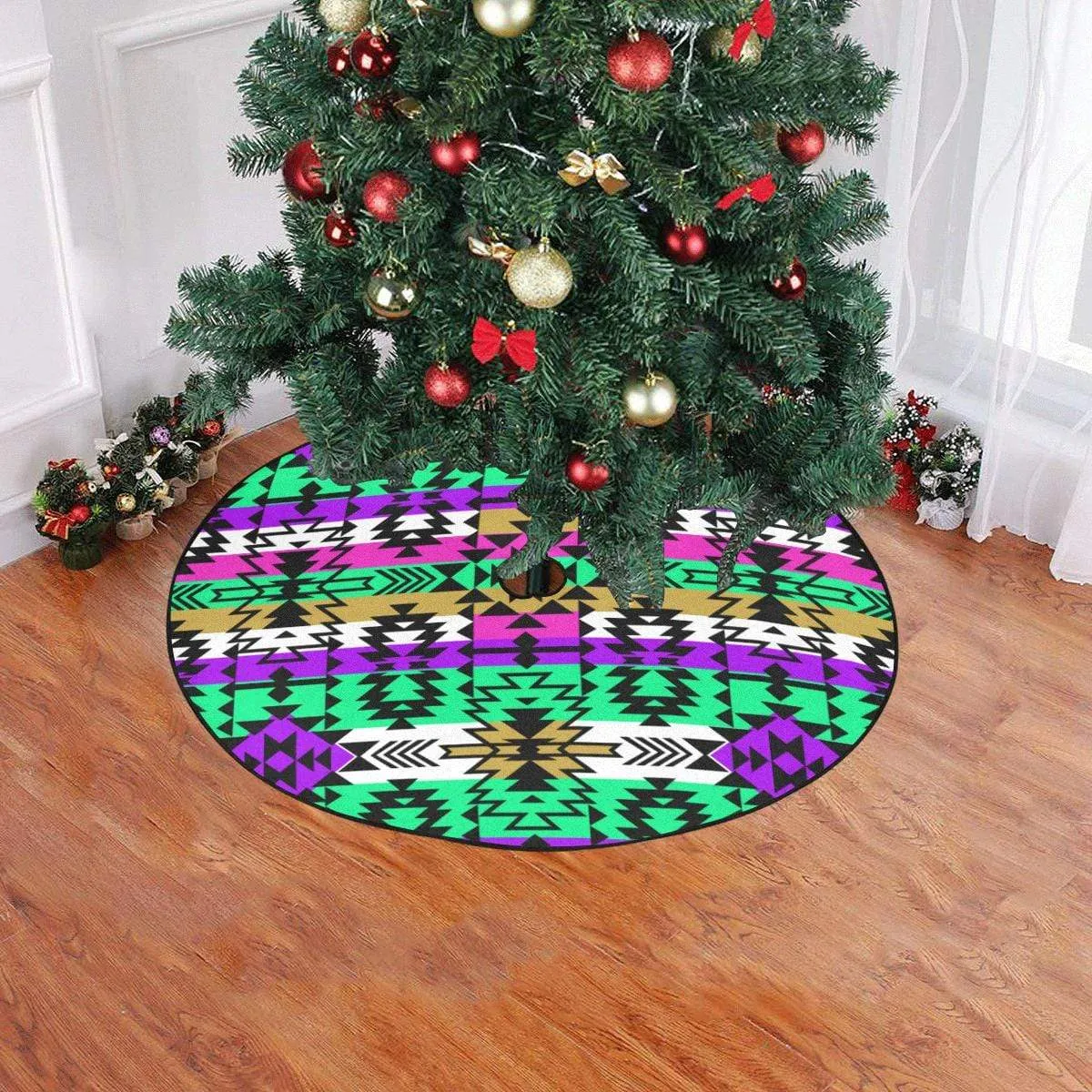 Final Grand Entry Christmas Tree Skirt 47" x 47"