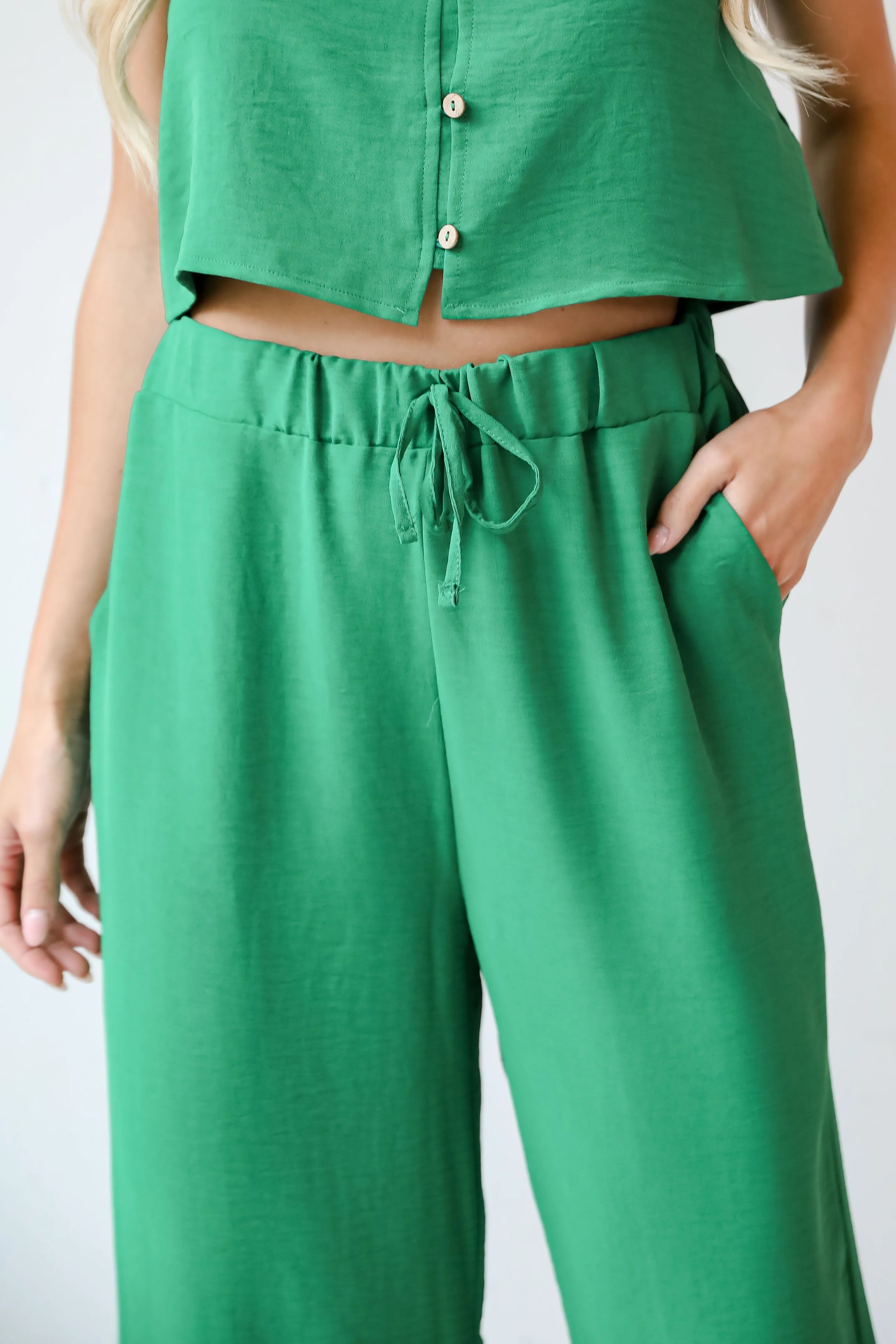 FINAL SALE - Cute Possibilities Green Pants - DU DEAL