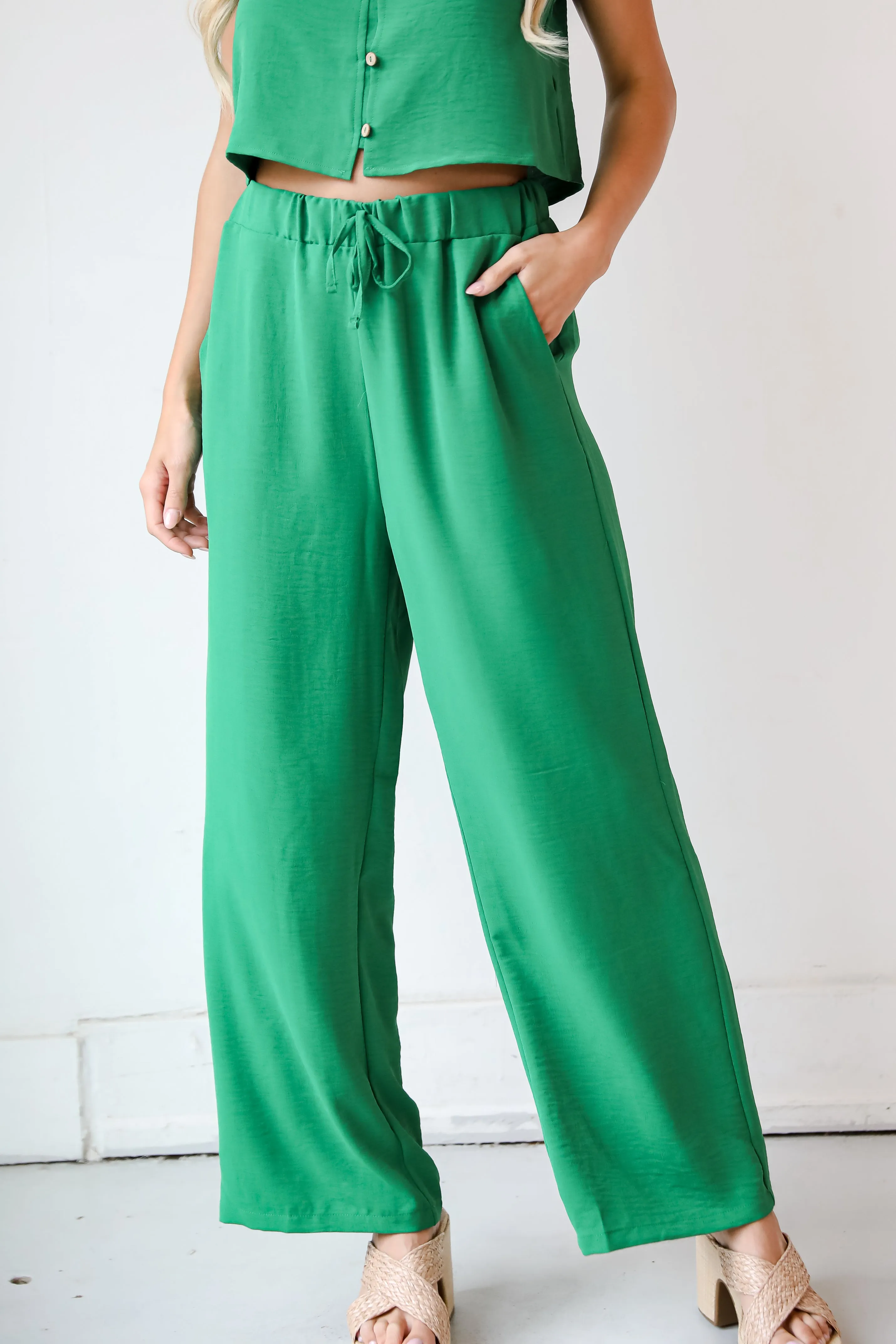 FINAL SALE - Cute Possibilities Green Pants - DU DEAL