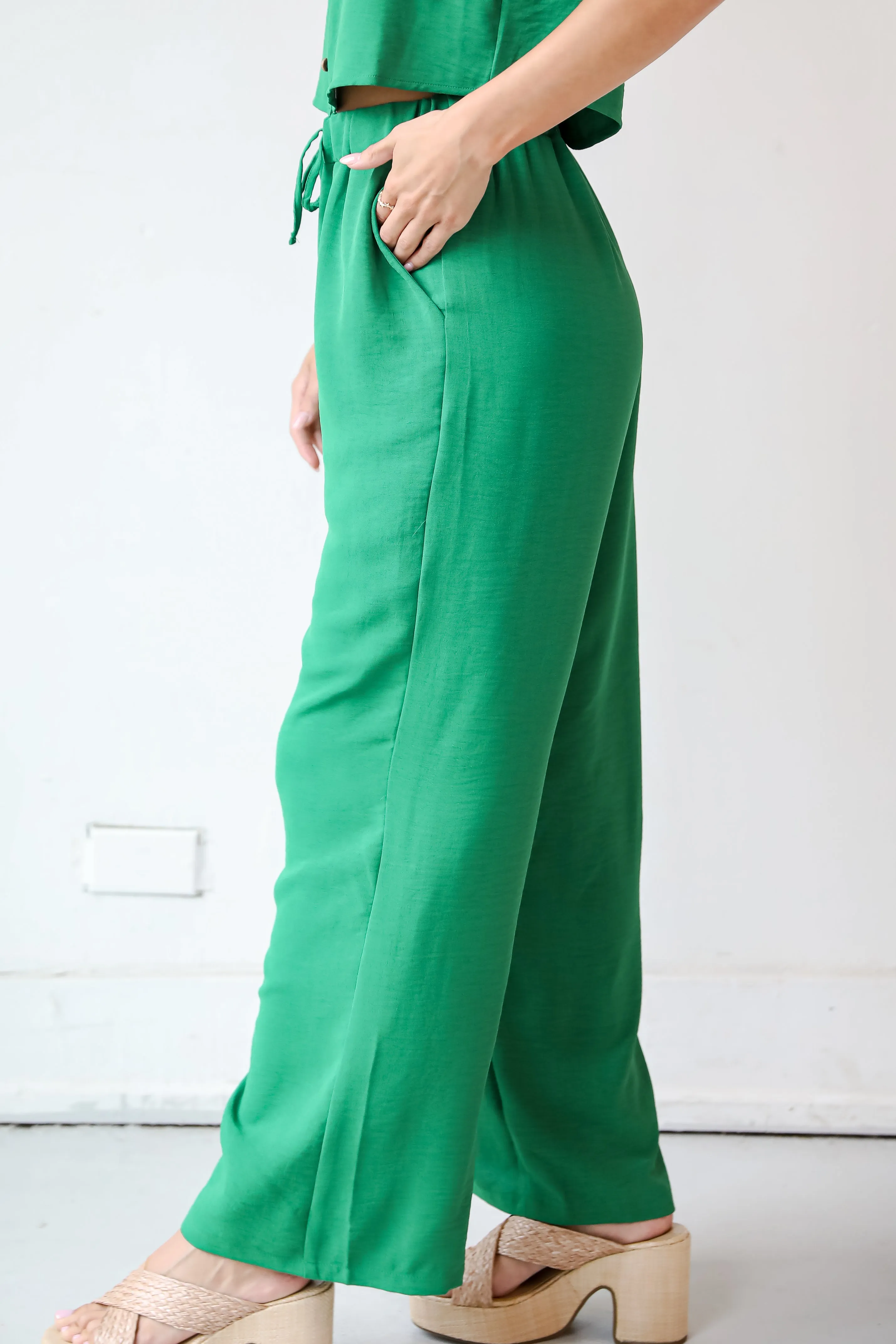 FINAL SALE - Cute Possibilities Green Pants - DU DEAL