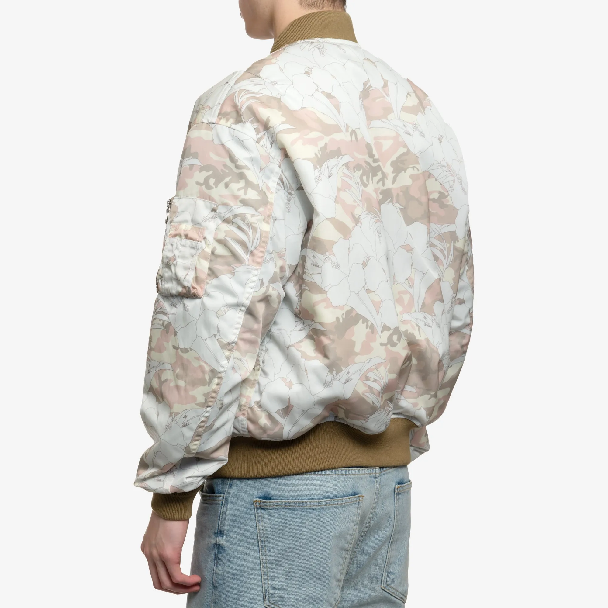 Flower Camo Bomber Jacket