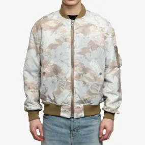 Flower Camo Bomber Jacket