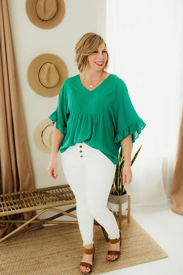 Flowy Ruffle Blouse