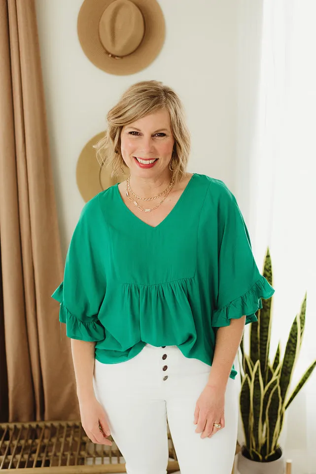 Flowy Ruffle Blouse