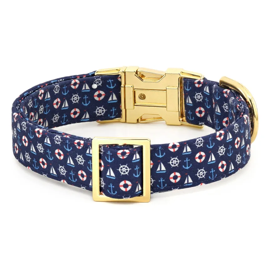 Foggy Dog Sail Away Summer Dog Collar