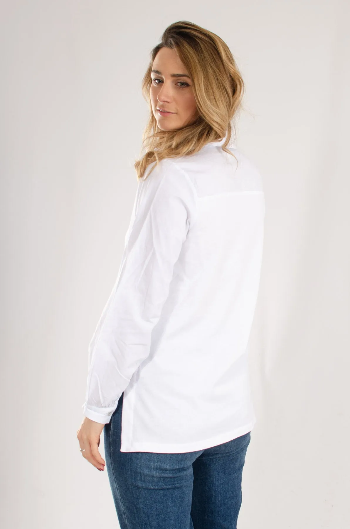 'Fran' Cotton Jersey Tunic Shirt