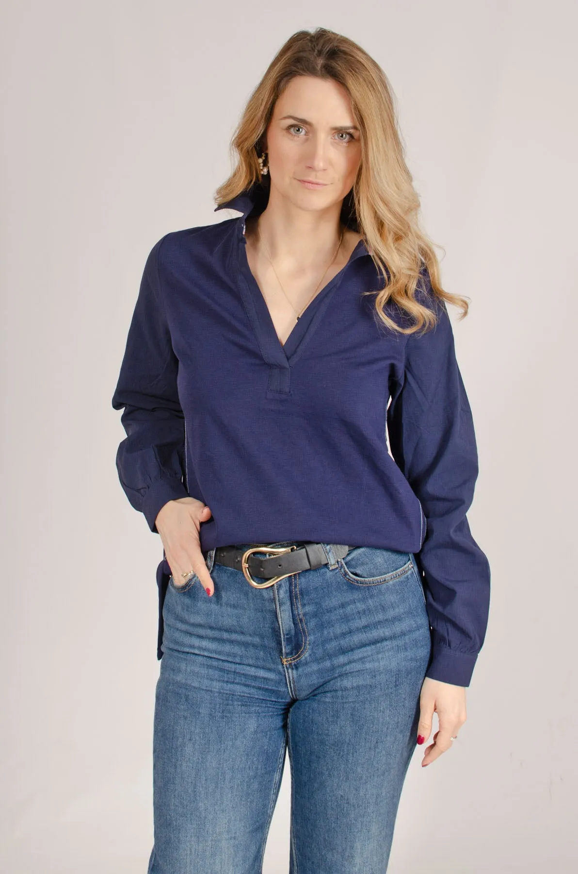 'Fran' Cotton Jersey Tunic Shirt