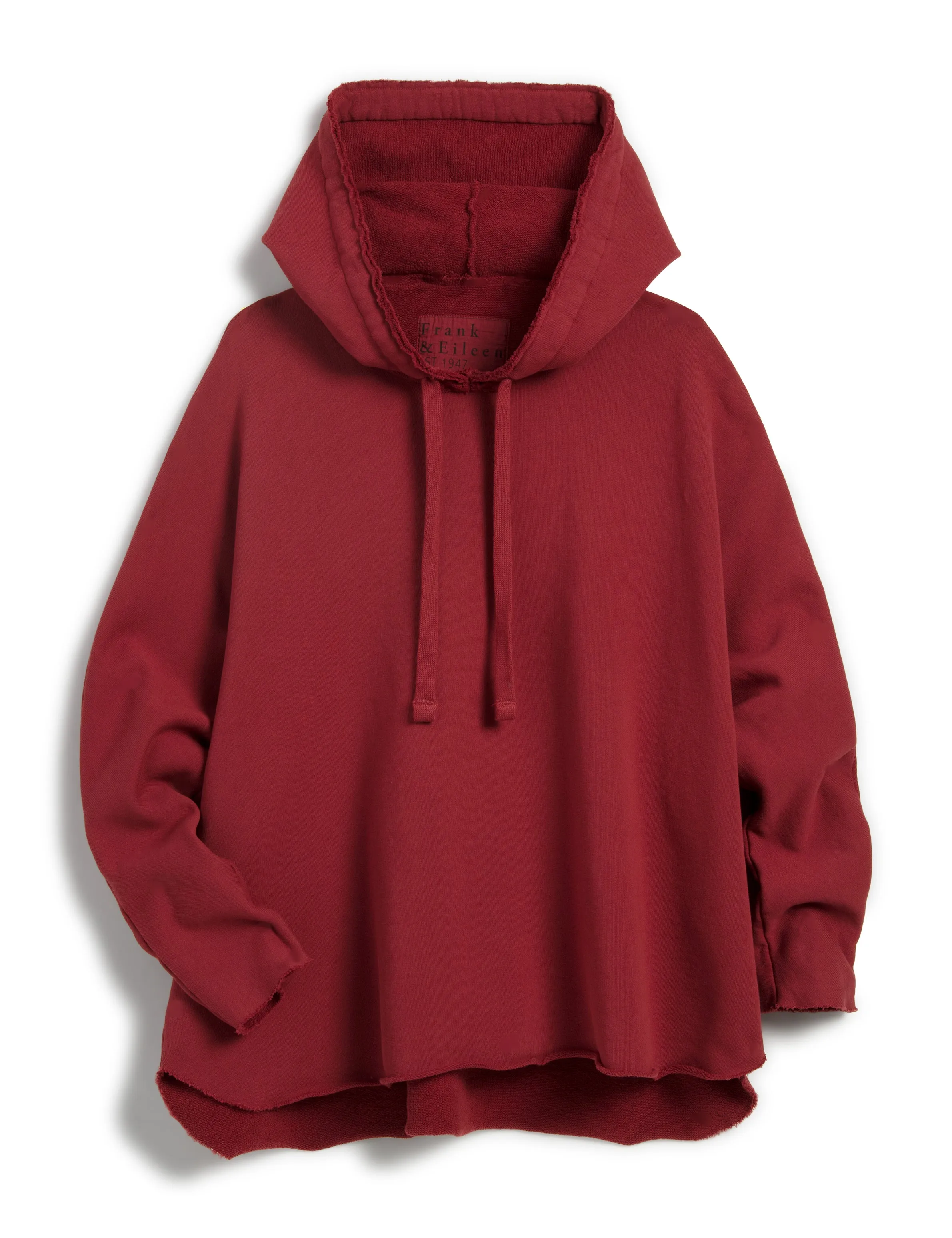 Frank & Eileen Kane Capelet Hoodie in Cranberry