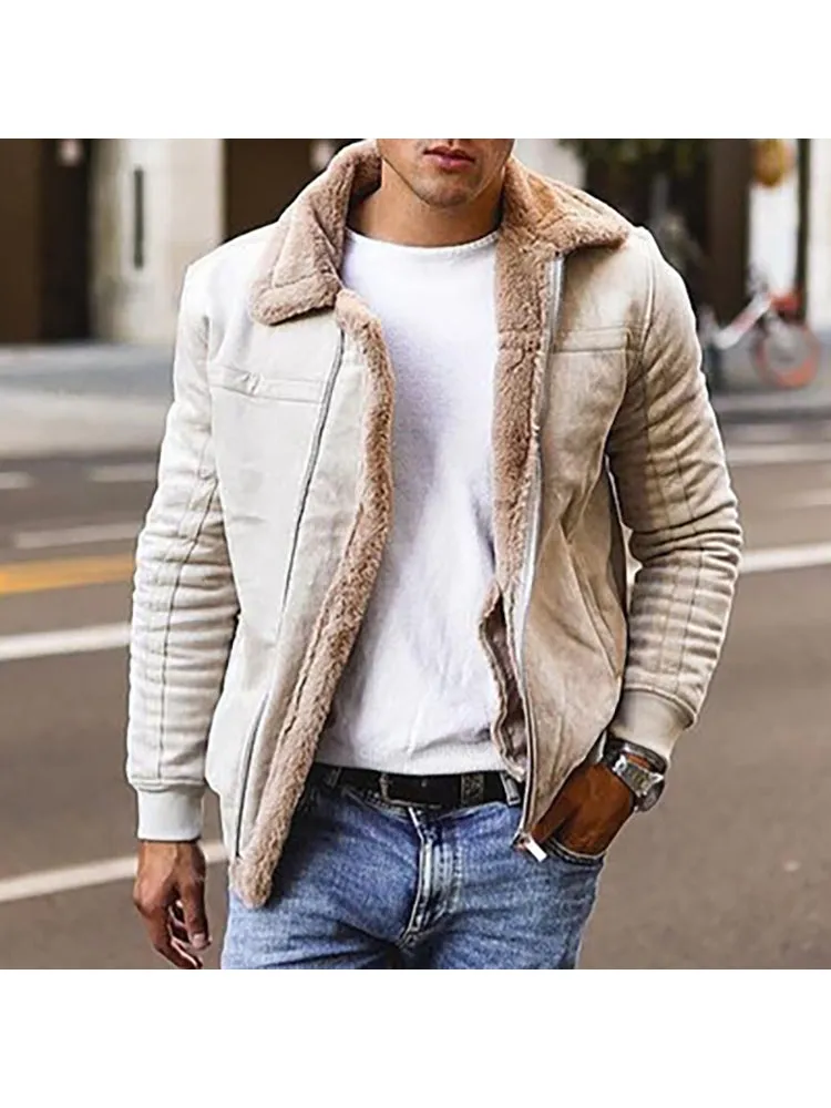 Fur Lining Men'S Coat Jacket