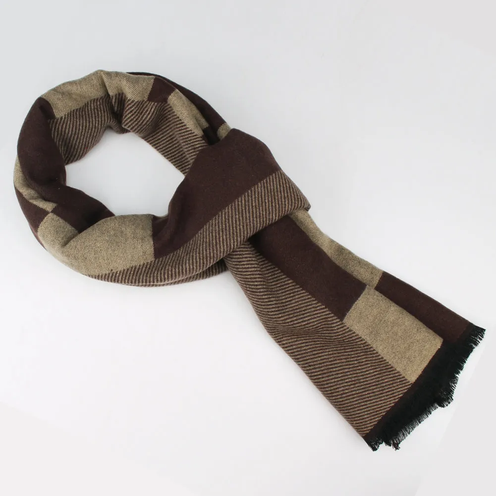 FURTALK Men Winter Cashmere Scarf Customize SFFW003