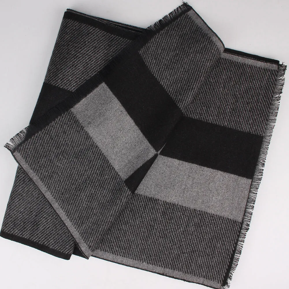 FURTALK Men Winter Cashmere Scarf Customize SFFW003