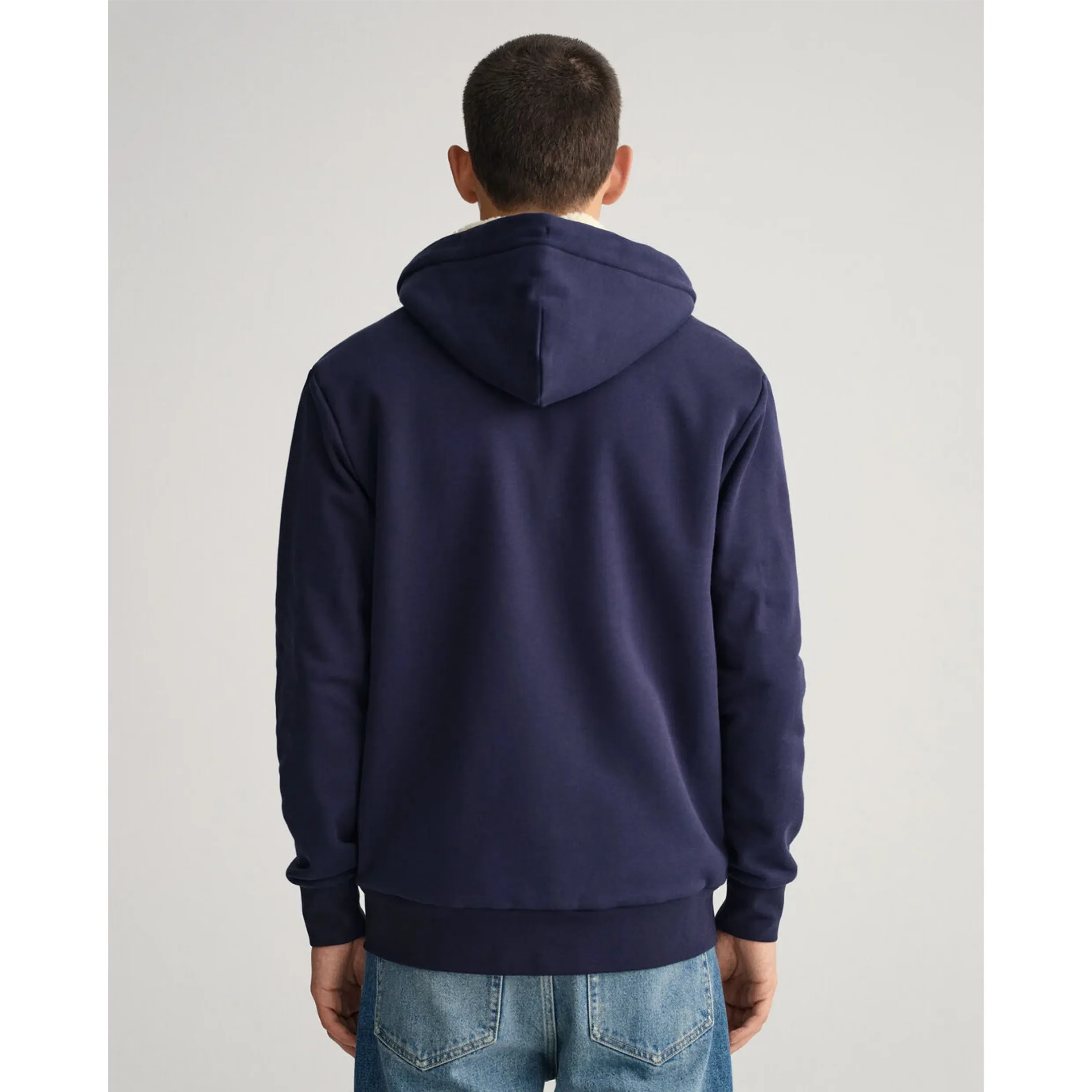 GANT Sherpa Fleece Zip Sweat Hoodie