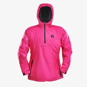 Gator Waders Womens Pink Waterproof 1/2 Zip Bog Hoodie