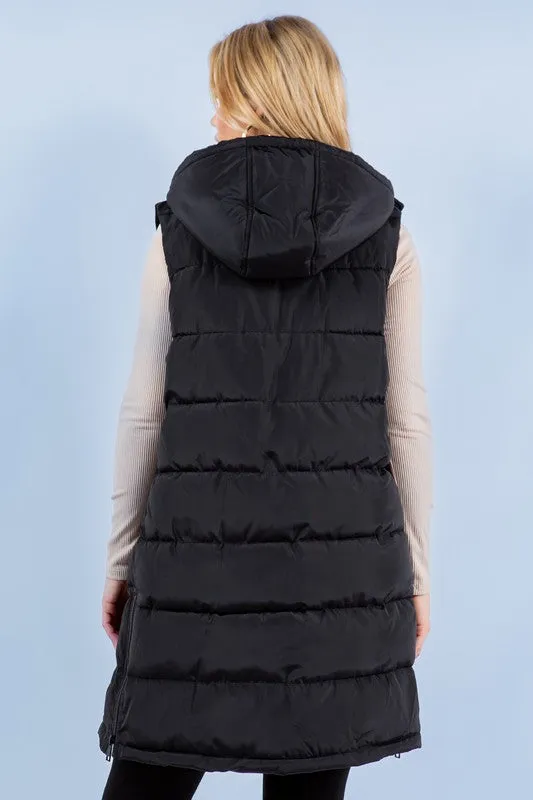 Gina Puffer Long Vest S-XL