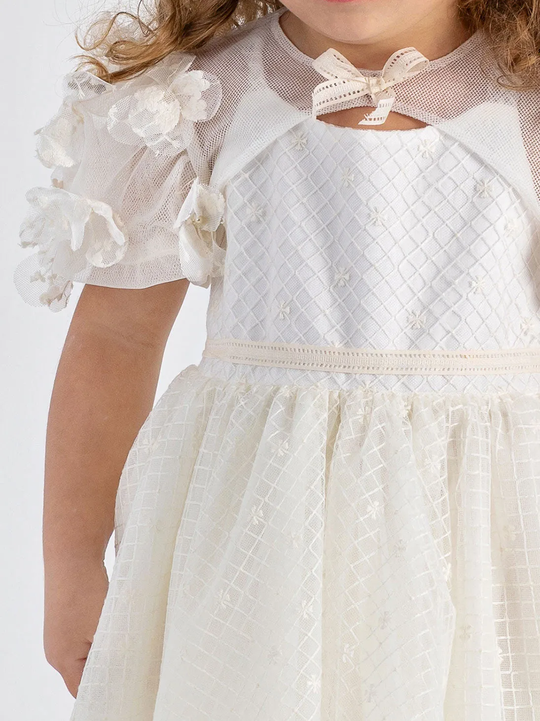 Girl's baptism set 2pcs dress & bolero - AMBITION