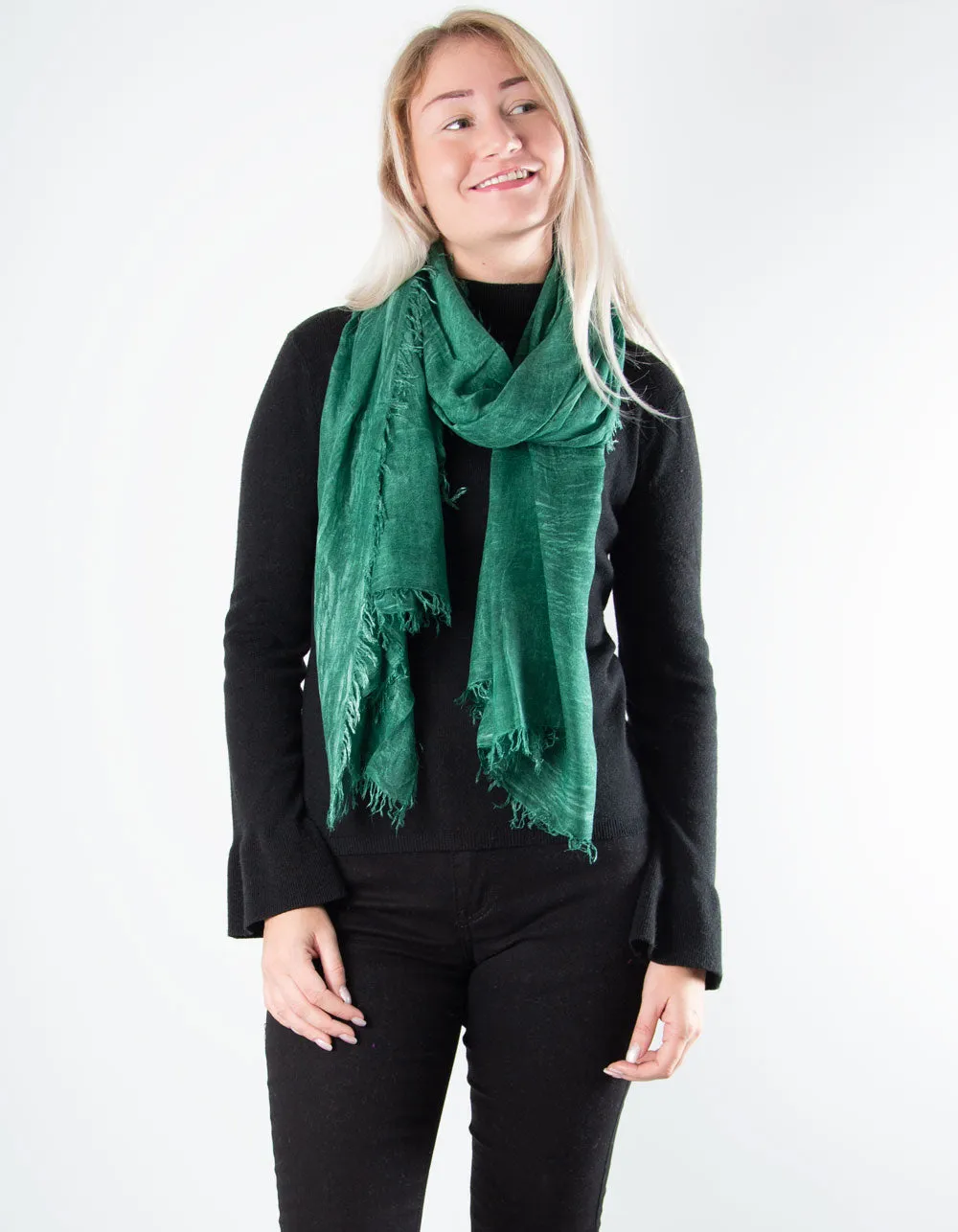 Green Scarf - Italian MicroModal