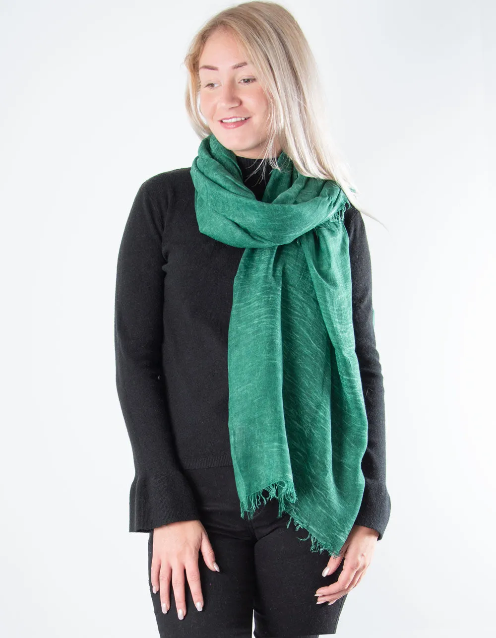 Green Scarf - Italian MicroModal