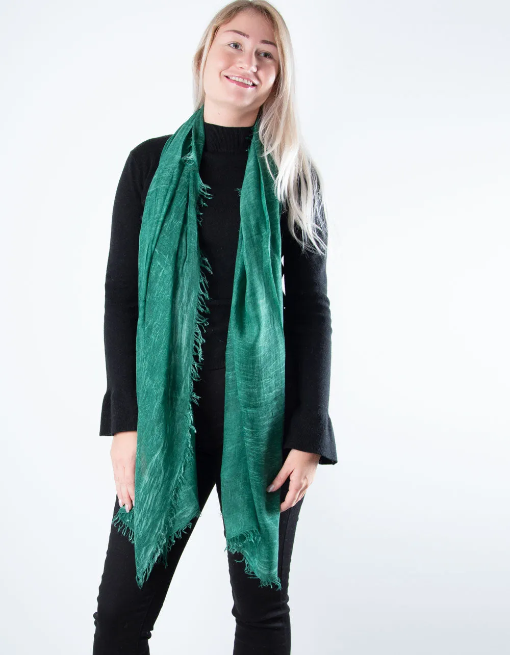 Green Scarf - Italian MicroModal