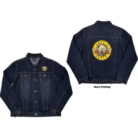 Guns N' Roses Unisex Denim Jacket: Classic Logo (Back Print)