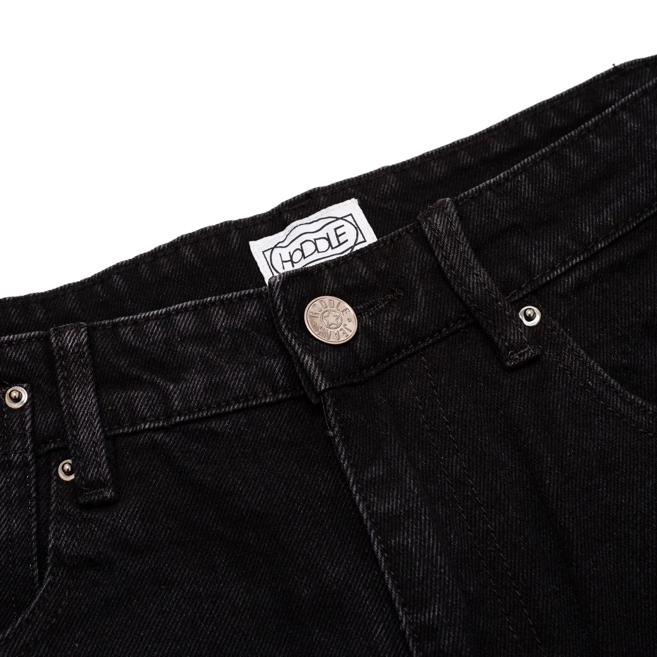 Hoddle 16o Denim Ranger Jean: Black/Black