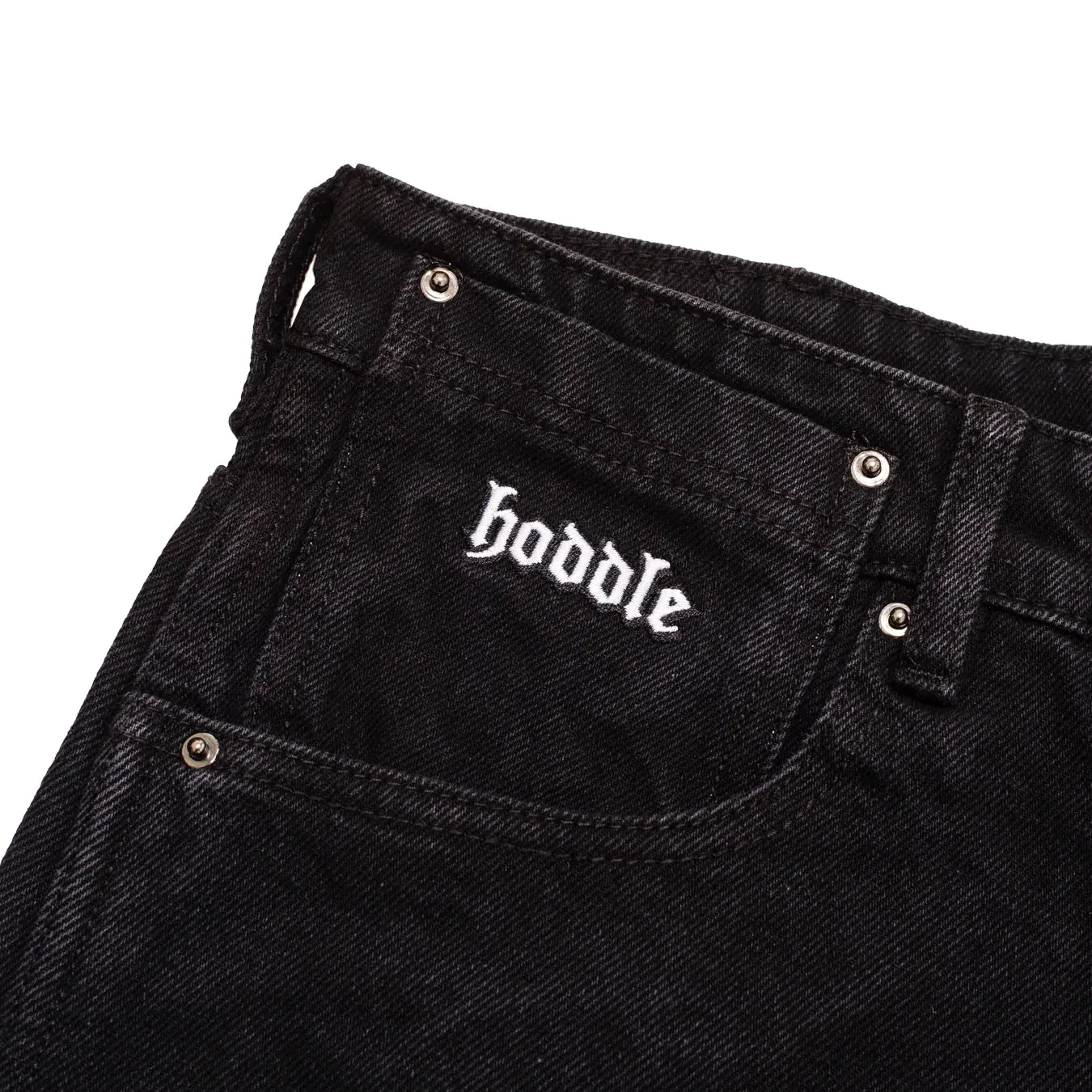 Hoddle 16o Denim Ranger Jean: Black/Black