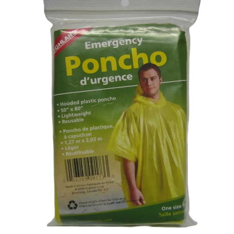 Hooded Plastic Ponchos