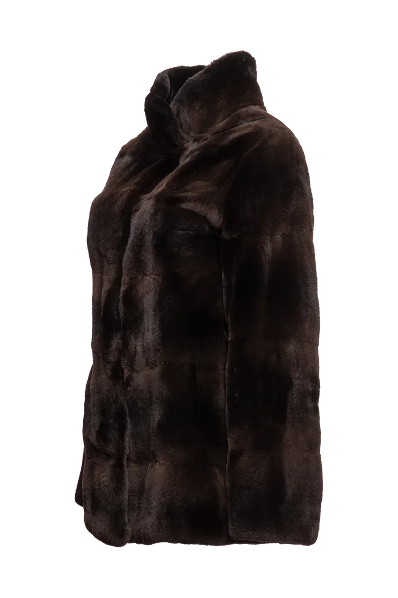 Horizontal Matara Mink Fur Jacket