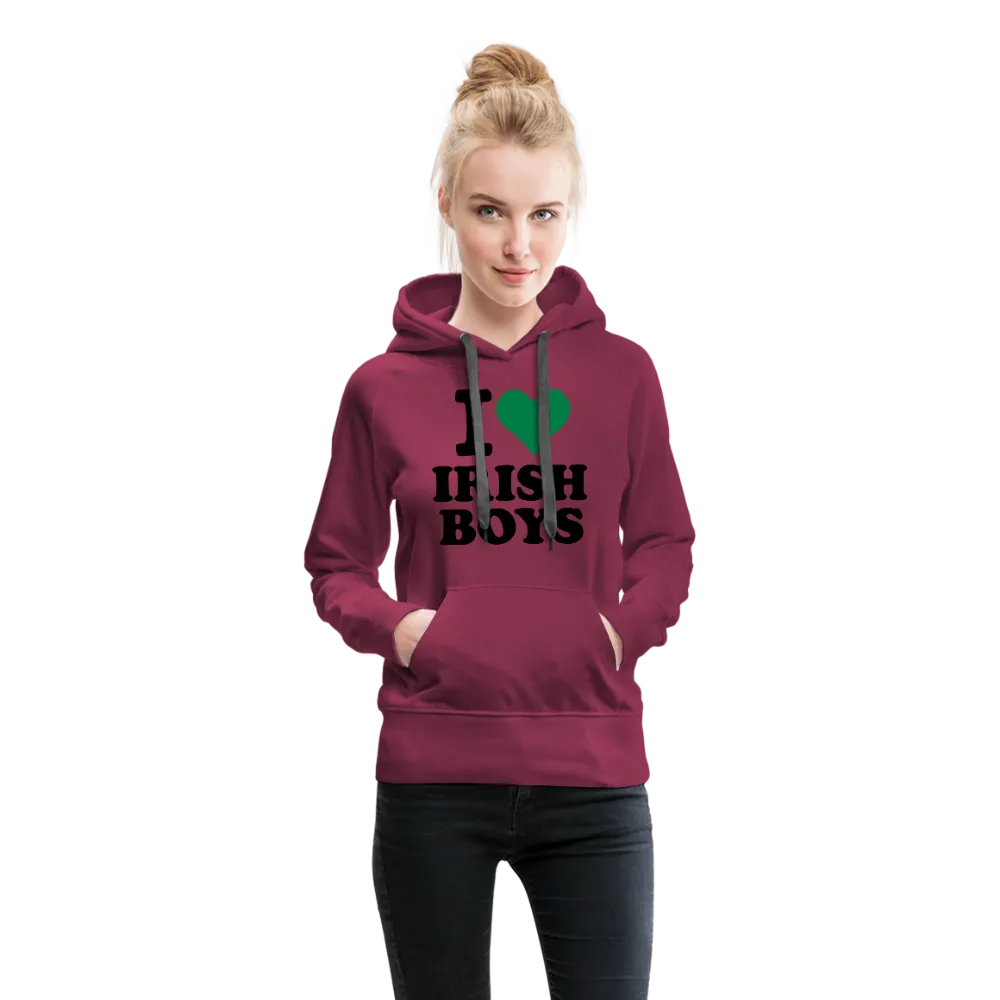 I Love Irish Boys Women’s Premium Hoodie