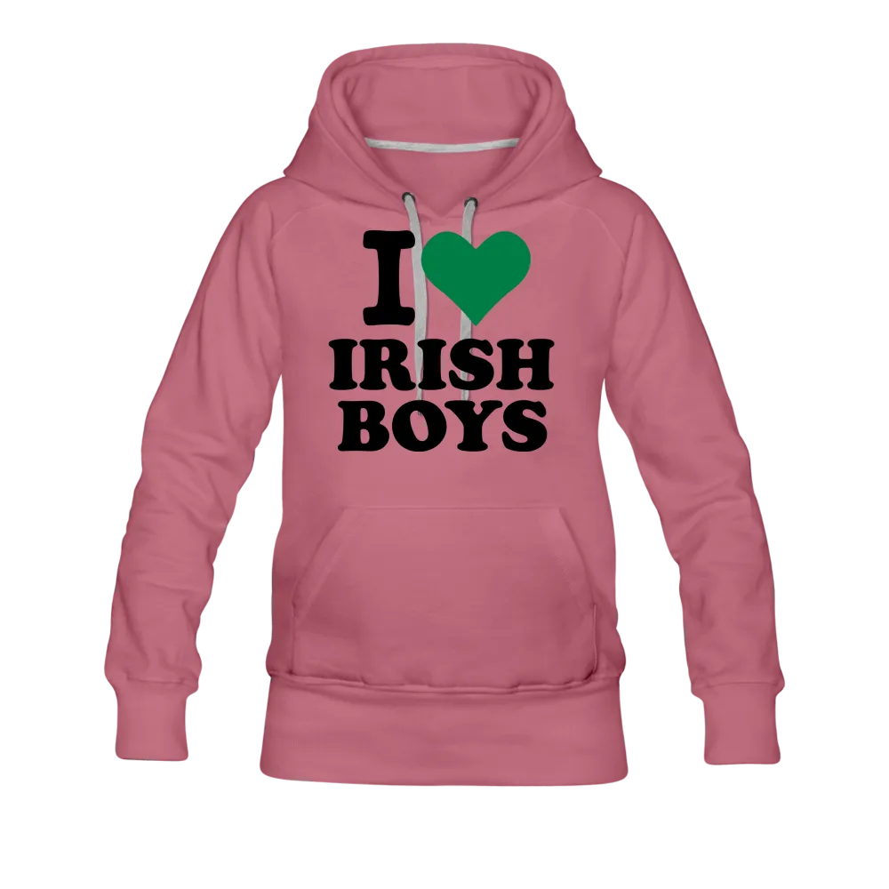 I Love Irish Boys Women’s Premium Hoodie