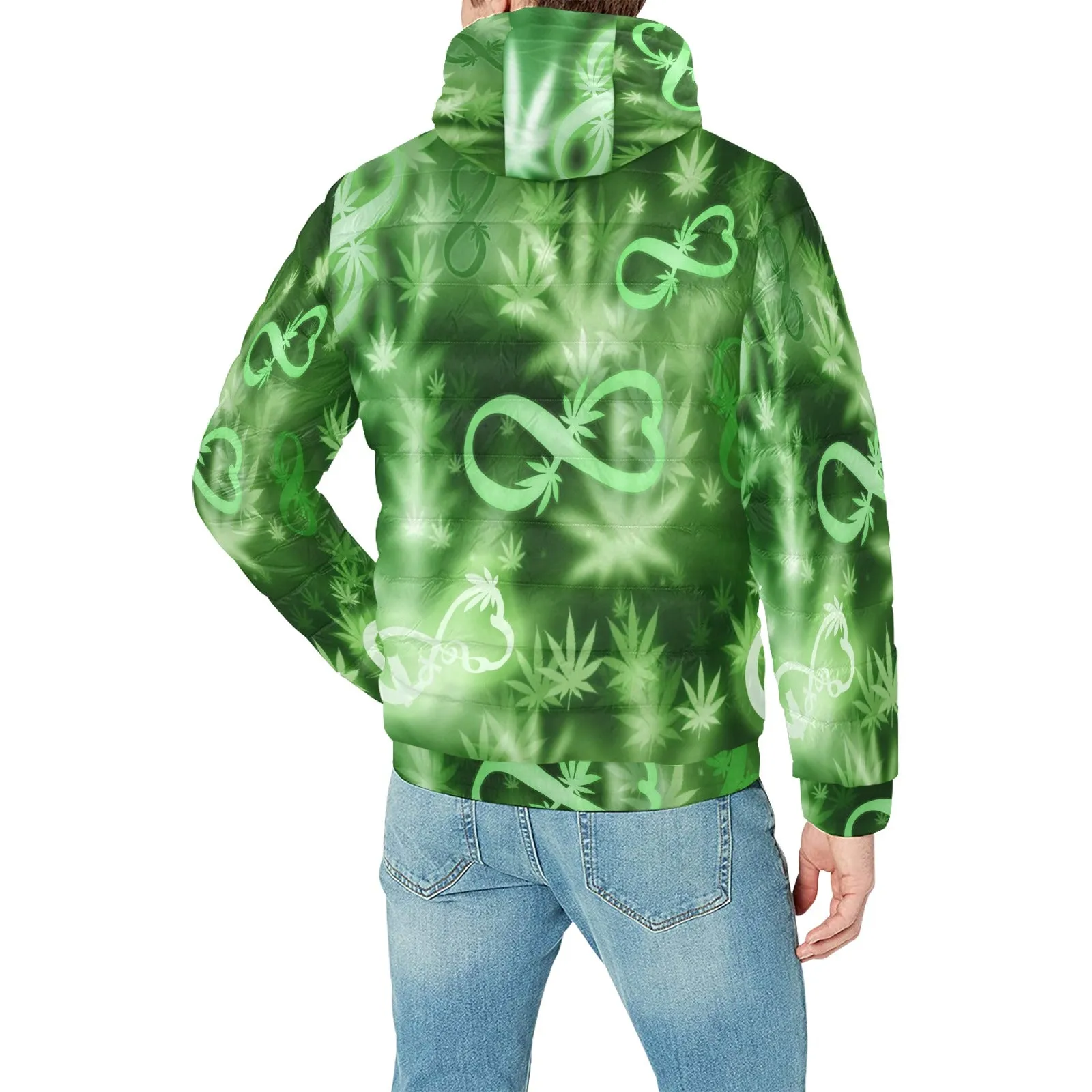 INFINITY GREEN Men's Padded Hooded Jacket