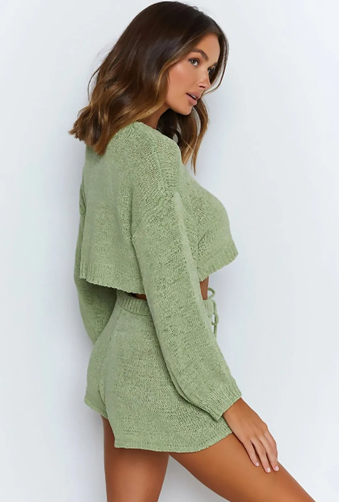 JOHNETTE - CHENILLE KNIT SHORT SET