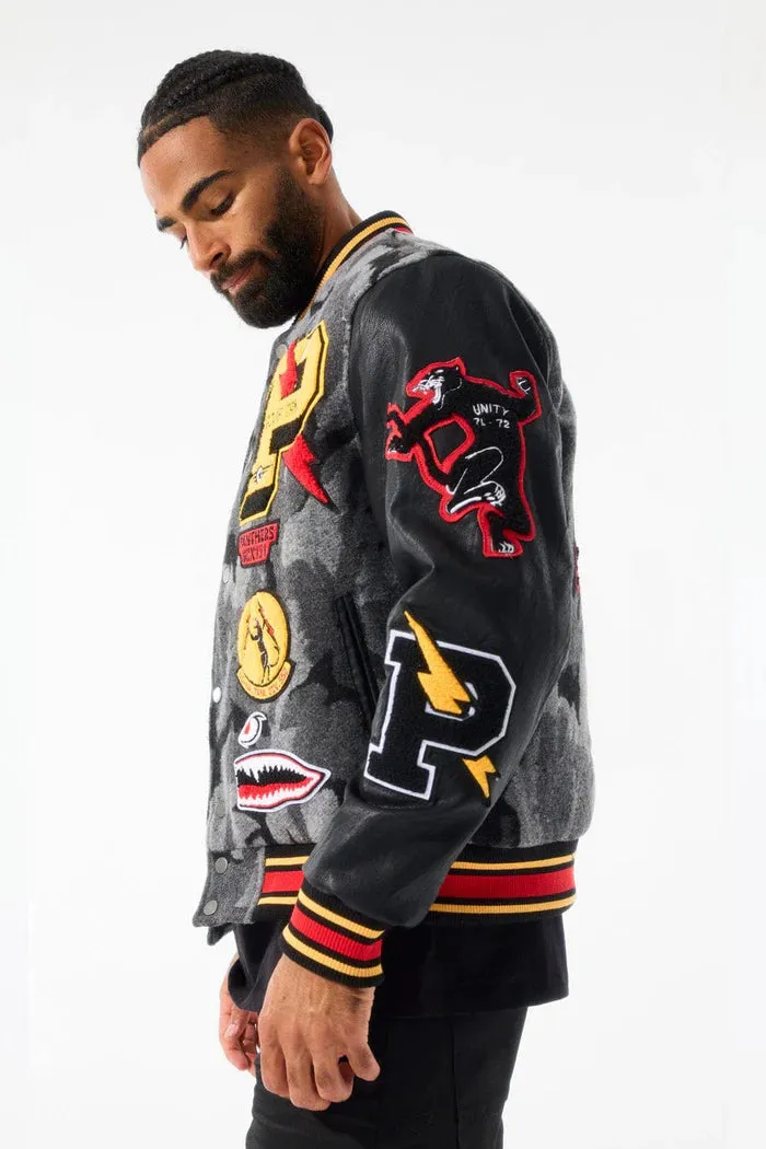 JORDAN CRAIG HELLCAT VARSITY JACKET CAMO BLACK