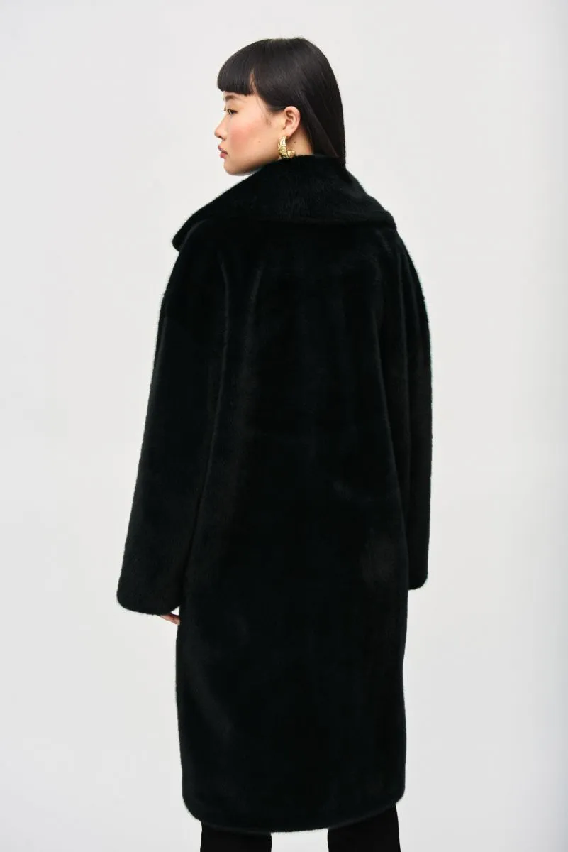 Joseph Ribkoff Faux Fur Straight Coat 243902