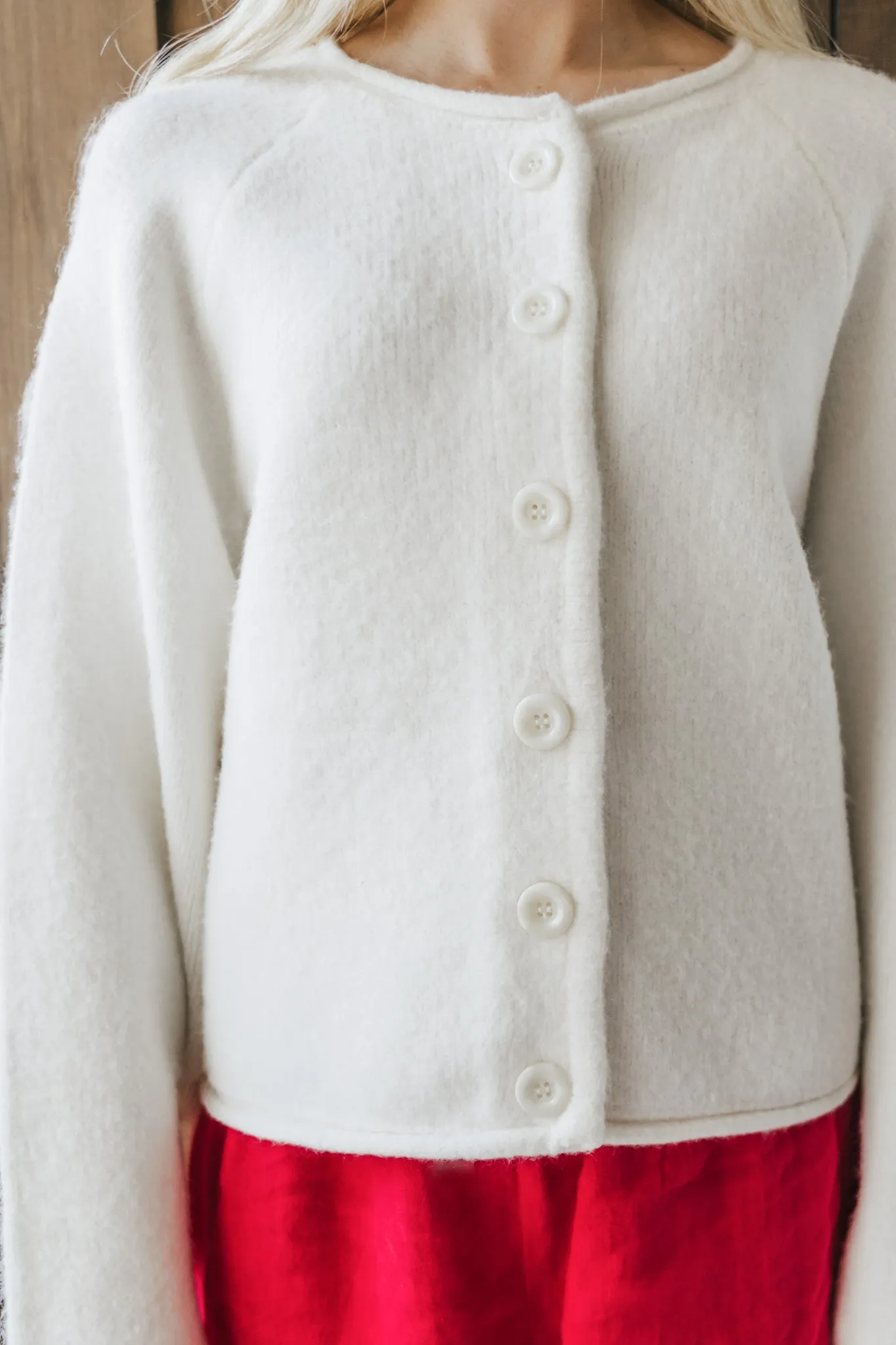 Juliette Cardigan in Sky Cloud White