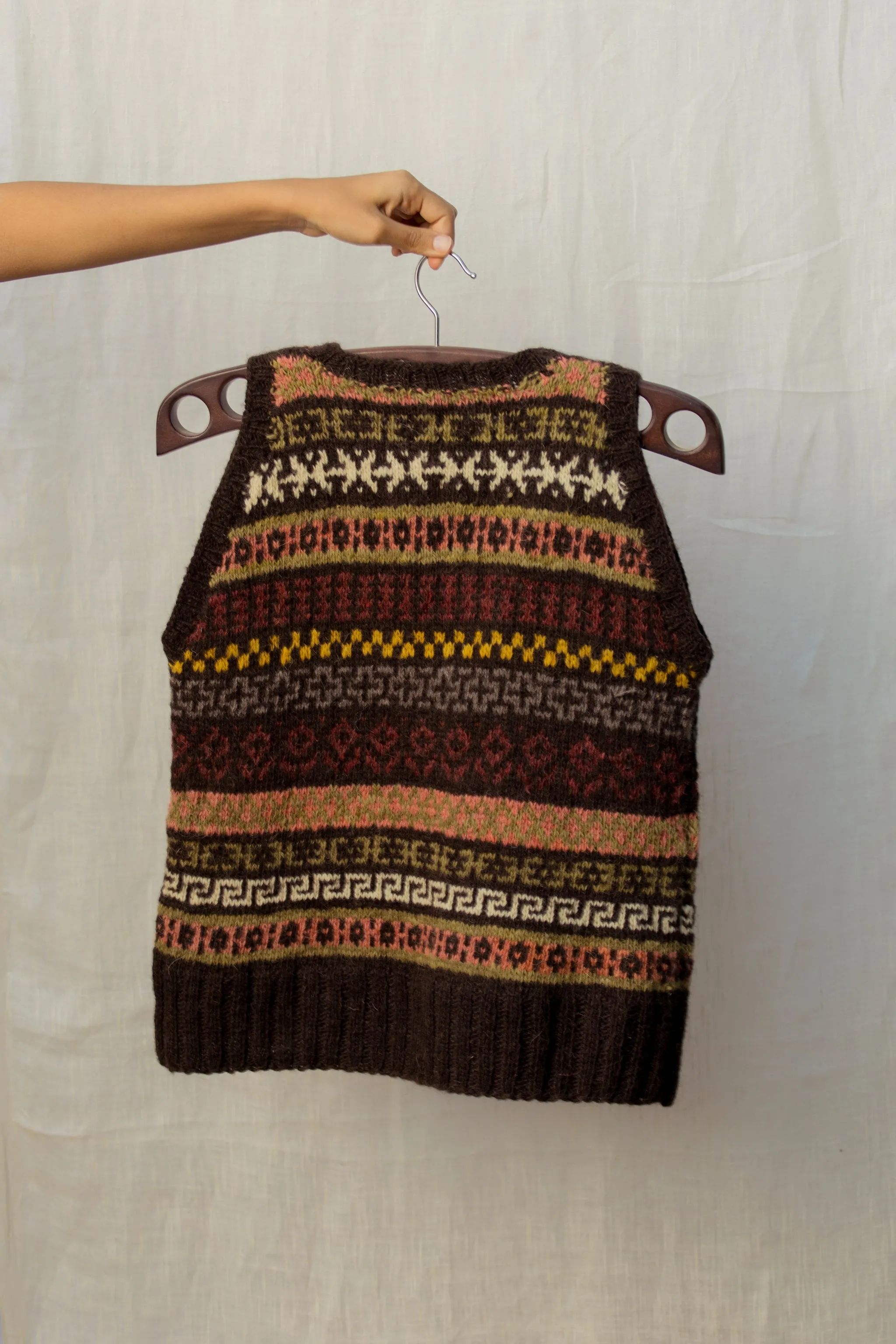 Kullvi Whims Black Lahauli Motifs Vest