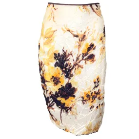 Kwaidan Editions Beige Multi Crinkled Satin Skirt