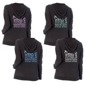 Ladies Mountain Logo Hoodie - Black