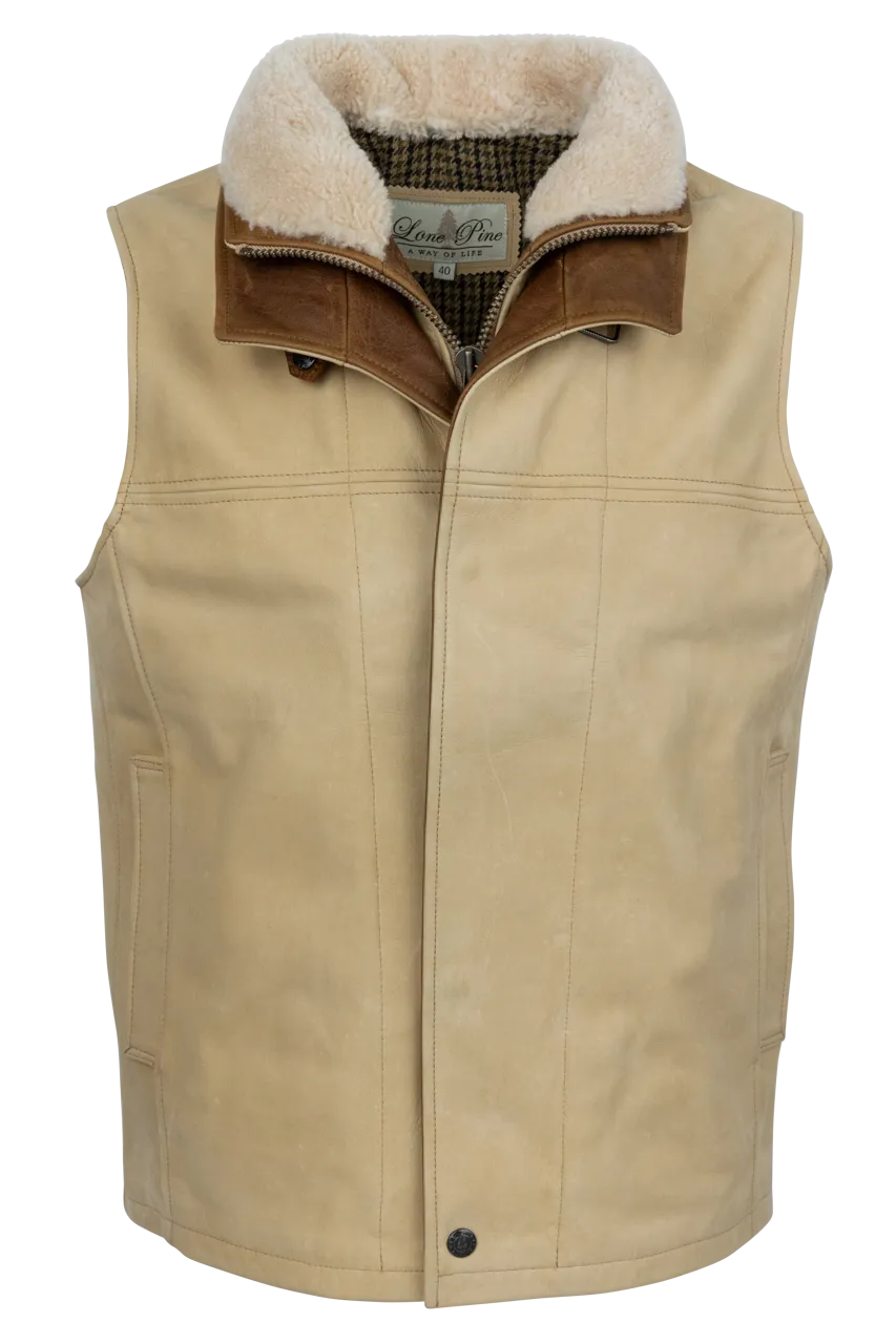 Lone Pine Leather Trekker Vest - Palomino