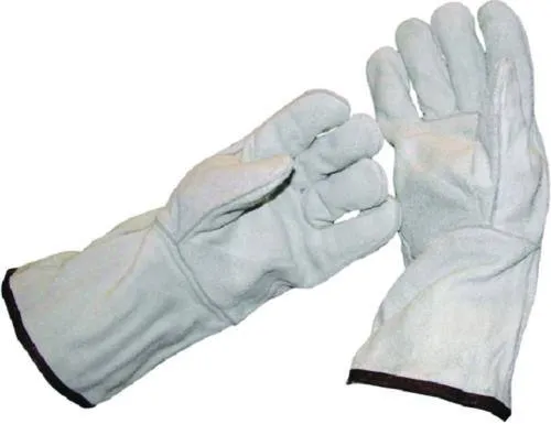 LONG CUFF LEATHER SAFETY GLOVES