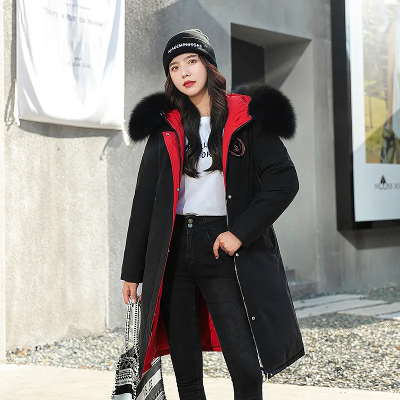 Loose Fit Fur Collar Puffer Coat