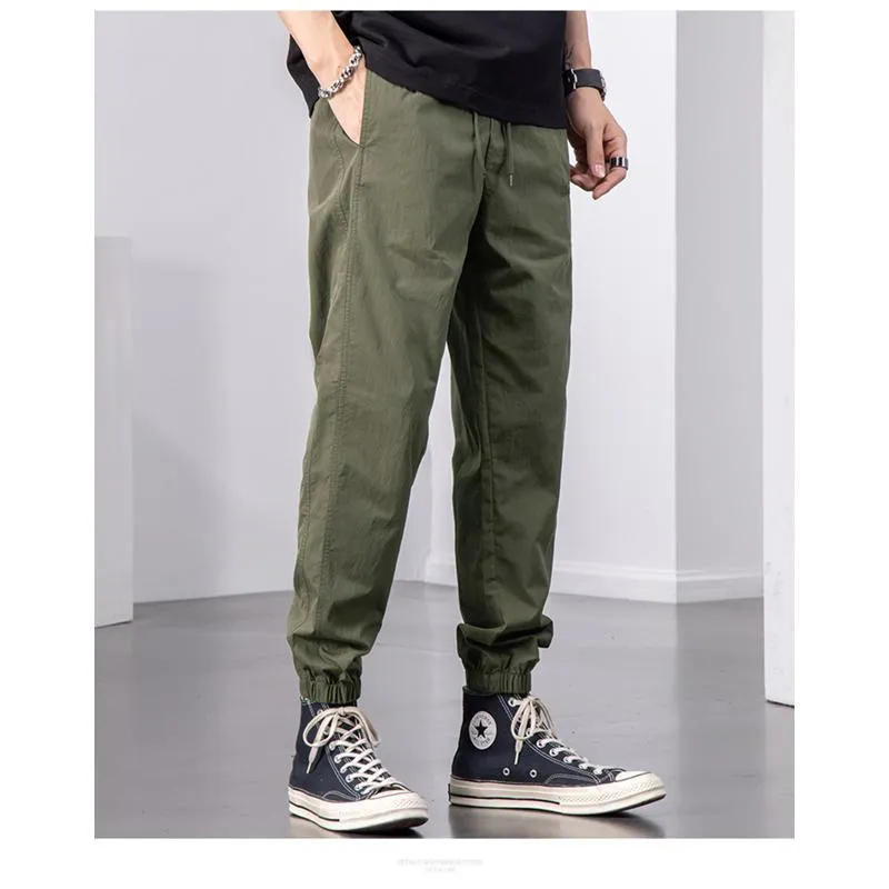 Loose Fit Tapered High Quality Versatile Elasticity Pants