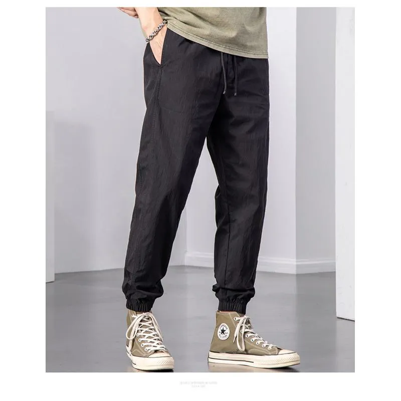 Loose Fit Tapered High Quality Versatile Elasticity Pants