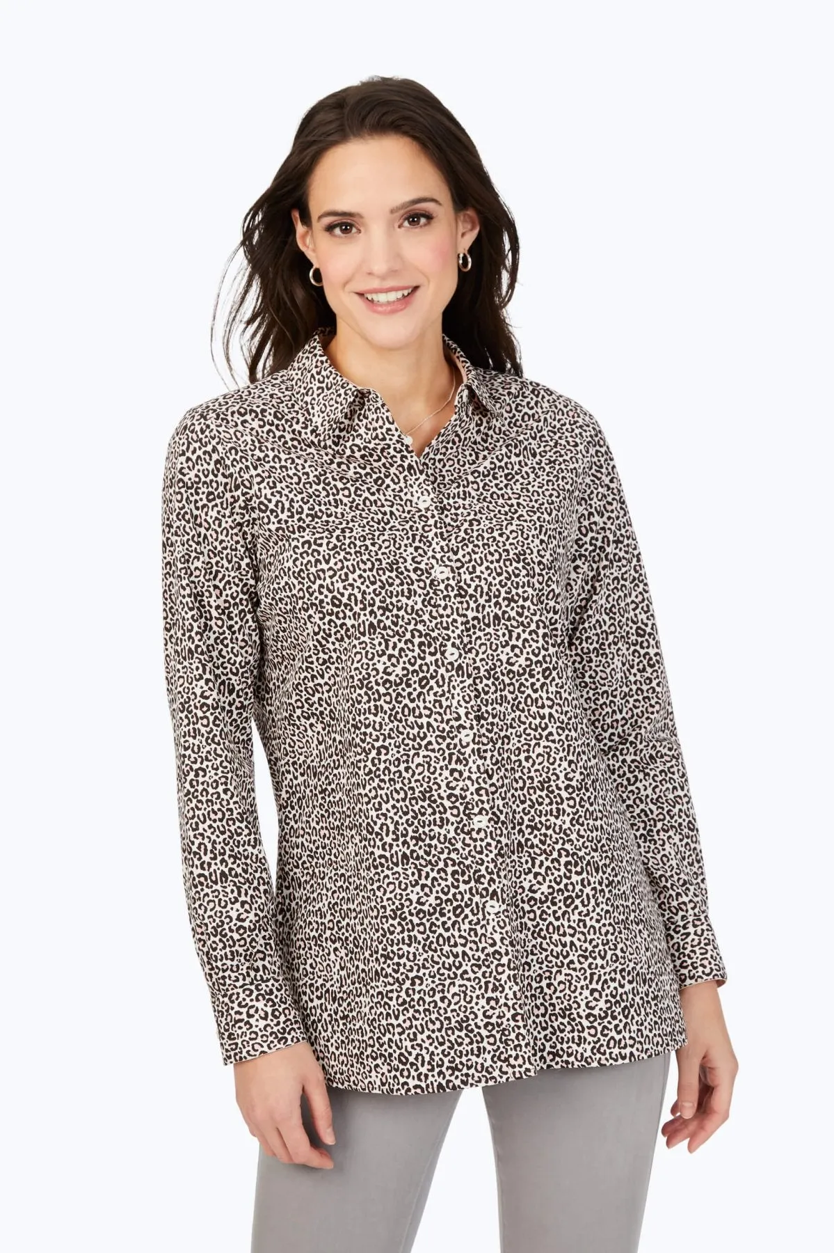 Luxe Leopard No Iron Tunic