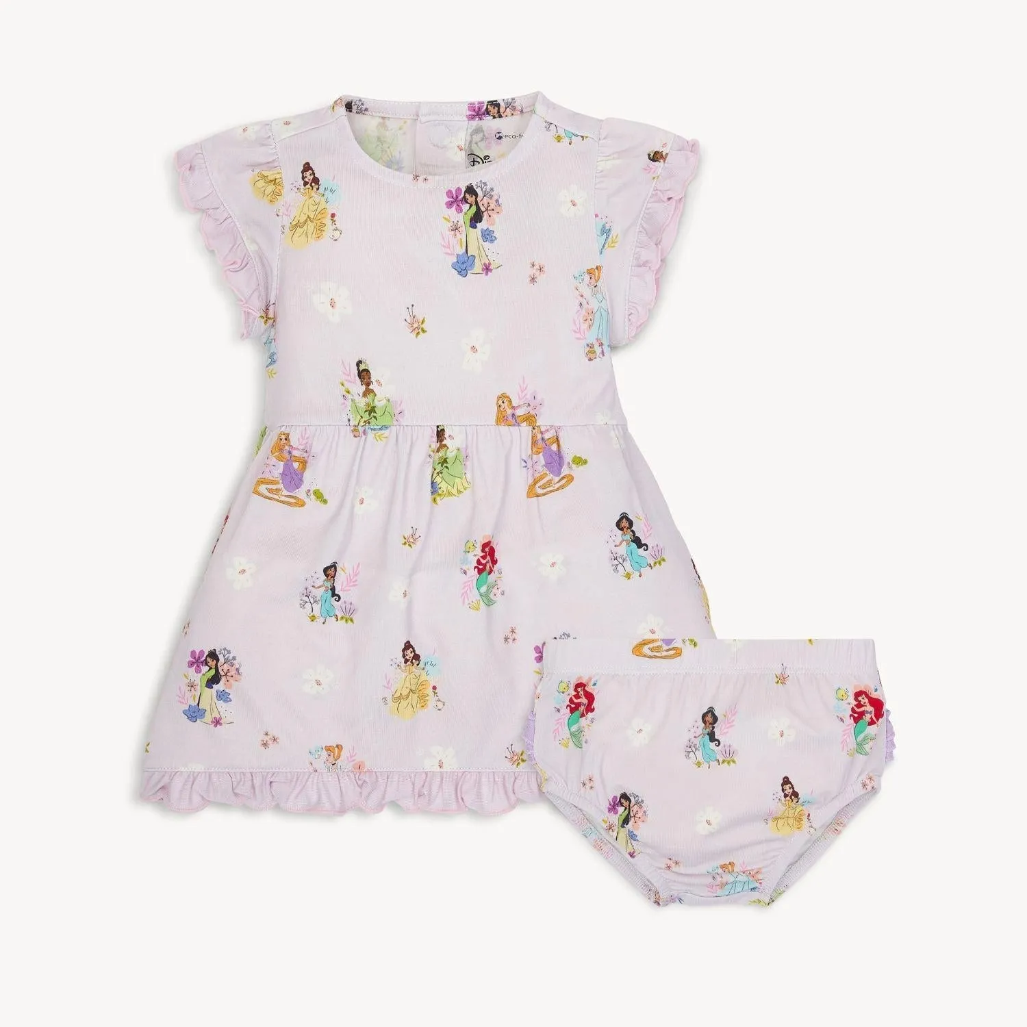 Magnetic Me Modal Magnetic Little Baby Dress   Diaper Cover Set - Disney Princess